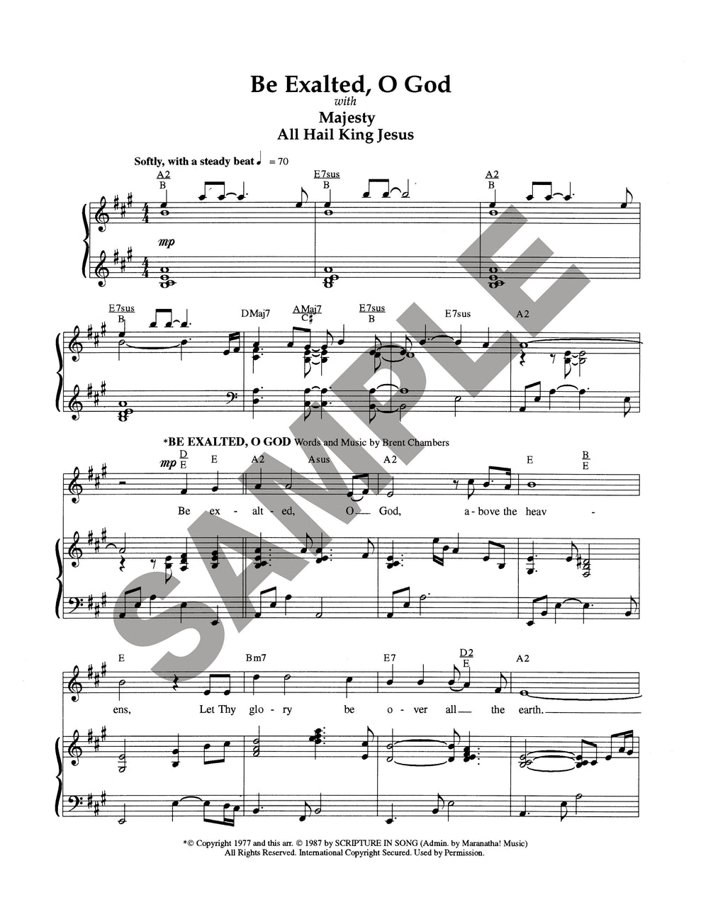 Be Exalted O God (Download)