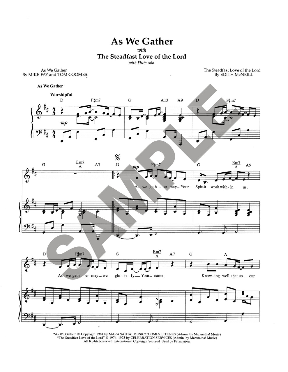 As We Gather, Praise Classics Edition (Download)