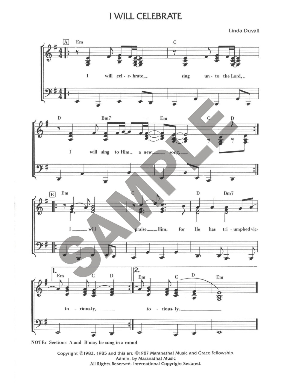 I Will Celebrate (Download)