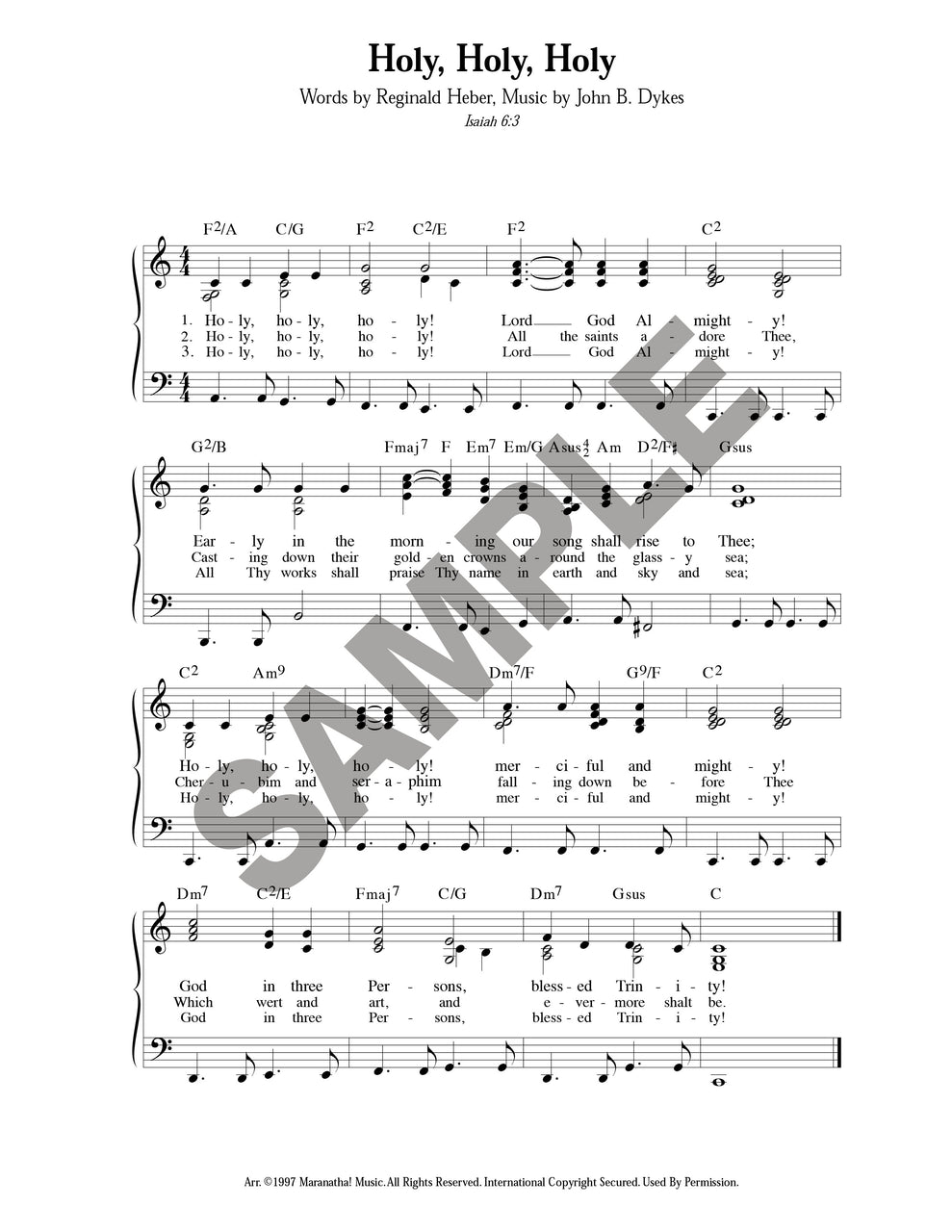 Holy, Holy, Holy (Download)