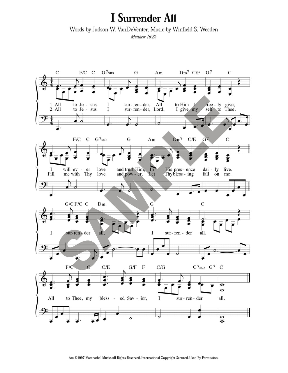 I Surrender All (Download)