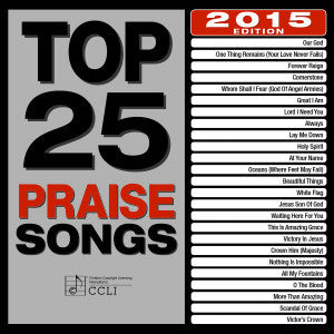 Top 25 Praise Songs 2015