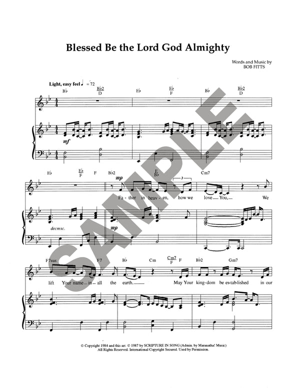 Blessed Be The Lord God Almighty (Download)