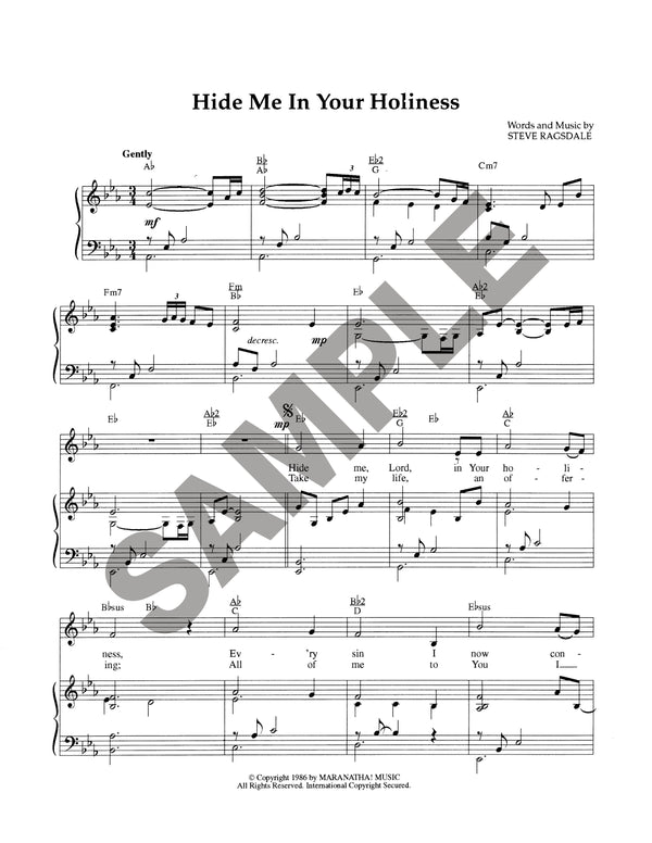 Hide Me In Your Holiness (Download)