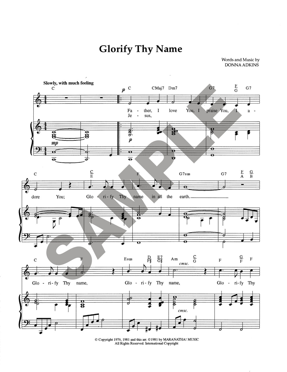 Glorify Thy Name (Download)